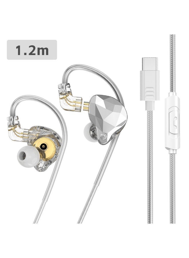 basix Basix 1 2m type-c Diamond Cut Earhook Wired In Ear Headphones ZA504E8C5092B4A05DD6DZ