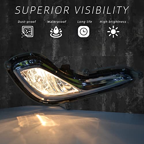 BOXLIGHT Fog Lights Fit For 2012-2017 Hyundai Accent Pair Fog Lights Bumper Lamps Full Kit with Switch and Harness (Clear Lens) - Image 2