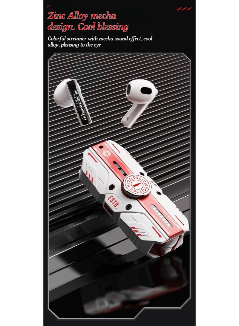 كوكا كولا سماعات رأس بلوتوث لاسلكية من نوع كوكا كولا ذات جودة صوت عالية، T23، من نوع نصف الأذن، ومبيت معدني، جيروسكوب بطرف الإصبع، والحد من الضوضاء - Image 2