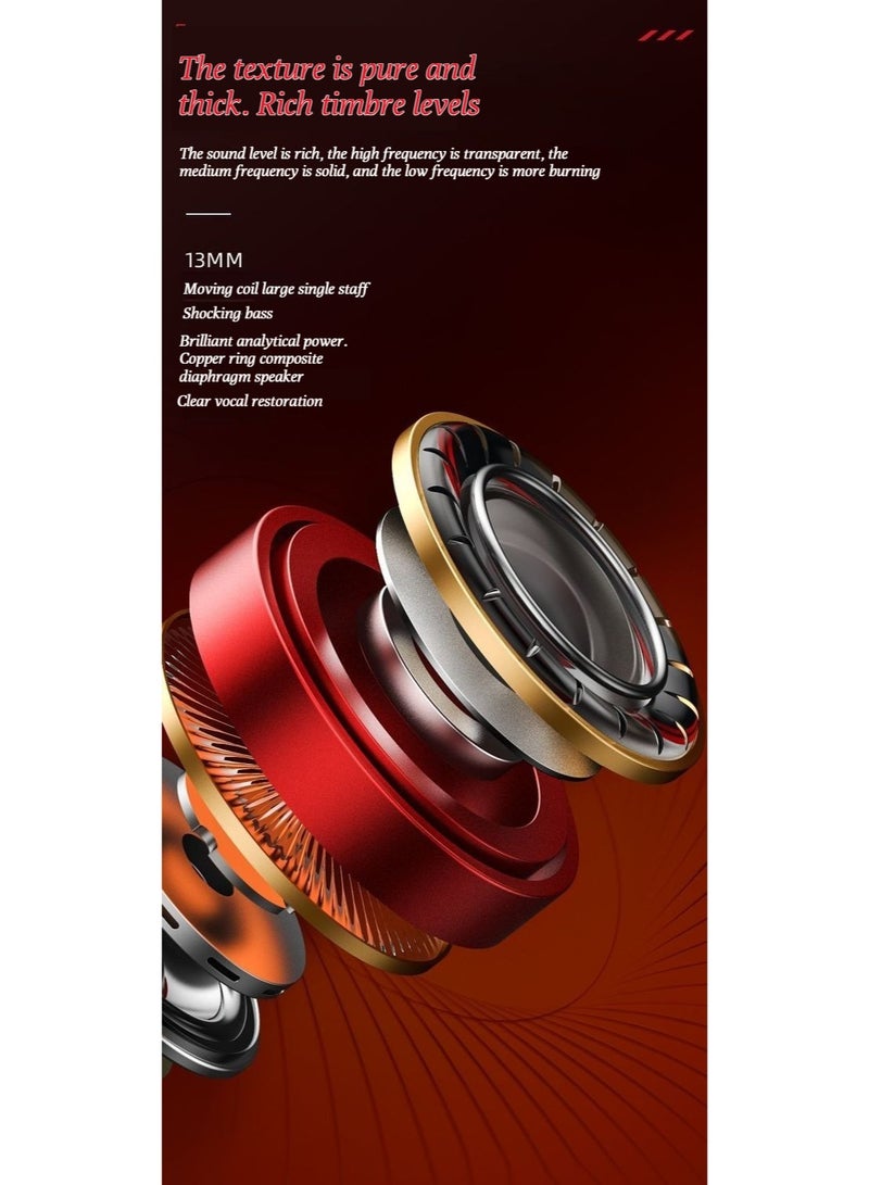 كوكا كولا سماعات رأس بلوتوث لاسلكية من نوع كوكا كولا ذات جودة صوت عالية، T23، من نوع نصف الأذن، ومبيت معدني، جيروسكوب بطرف الإصبع، والحد من الضوضاء - Image 4