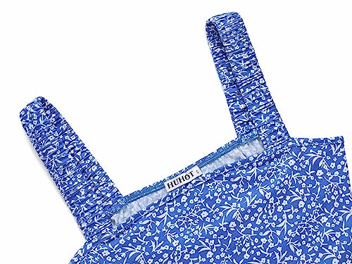 HUHOT Cute Summer Dresses Graduation Beach Square Neck Blue Dresses for Curvy Women Fit and Flare Summer Dress Spring Dresses for Women 2025 Resort Wear Beach Dresses for Women 2025 - Image 5