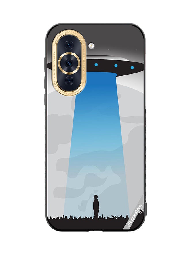 VR CREATIVE Protective Case Cover For Huawei Nova 10 Ufo Sighting In Full Moon Design Multicolour - Image 1