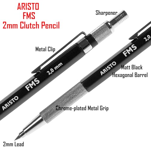 Aristo GEOtec Mechanical Pencil, 2 Mm, Hb, Black - Image 2