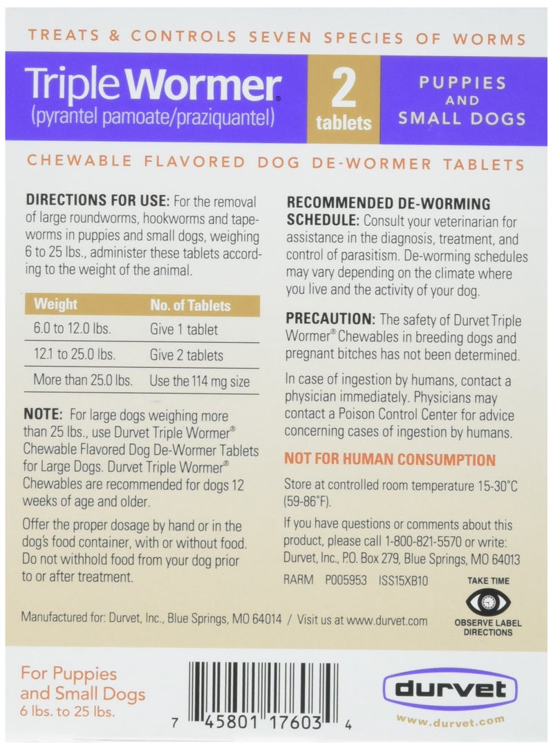 Durvet Triple Wormer Broad Spectrum De-Wormer - Image 2
