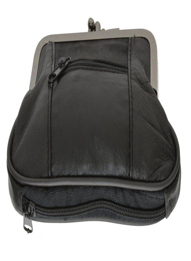 Marshal Leather Change Purse Black Y062 - Image 3