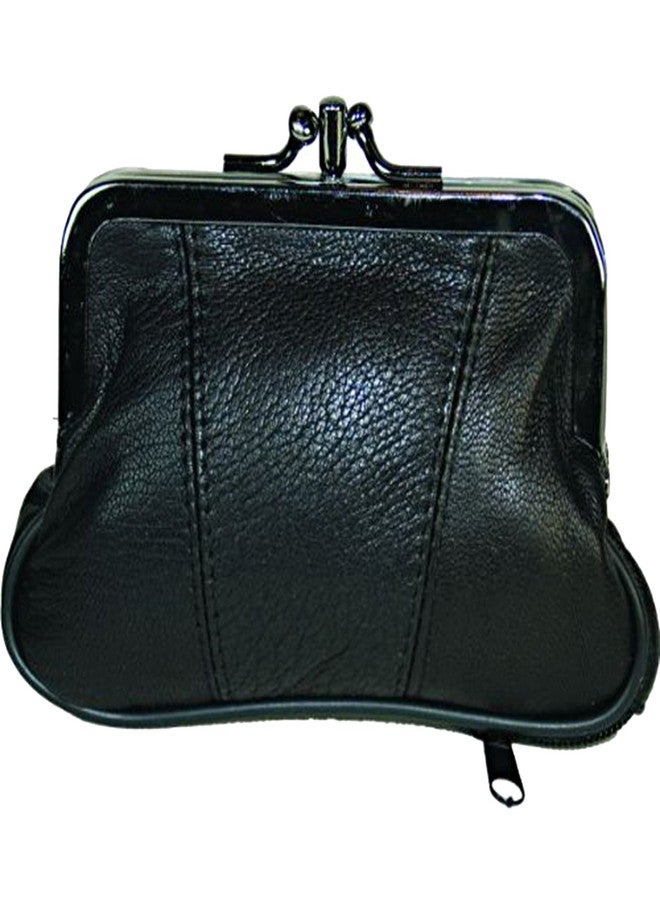 Marshal Leather Change Purse Black Y062 - Image 1
