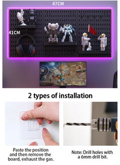 DIY Wall Mounted Pegboard for Gaming Room Multifunctional Pegboard Display Pegboard Combination Kit Wall Organizer kit for storaging Organizing for Kitchen Bedroom - pzsku/ZA50578ACF5BD4DC9E4C7Z/45/_/1732871724/9f03e56f-4d10-4ec2-9c11-eb7ba6b9c0fc