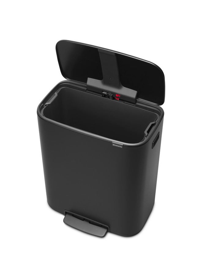 brabantia - Bo Pedal Bin With Inner Bucket 60L Matt  Made From 44% Recycled Material 97% Recyclable After Use. - Image 1