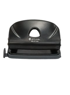 ATLAS 2-Hole Puncher Black Punching Capacity up to 10 sheets  - Image 1