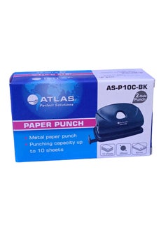 ATLAS 2-Hole Puncher Black Punching Capacity up to 10 sheets  - Image 3