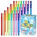 Inscraft 40 Pack 14 Big Bubble Wands 8 Colors Bubbles Bulk for Summer Toy Outdoor Indoor Activity Use Easter Birthday Graduation Shower Bubbles Party Favors Supplies for Kids Toddlers - Image 3