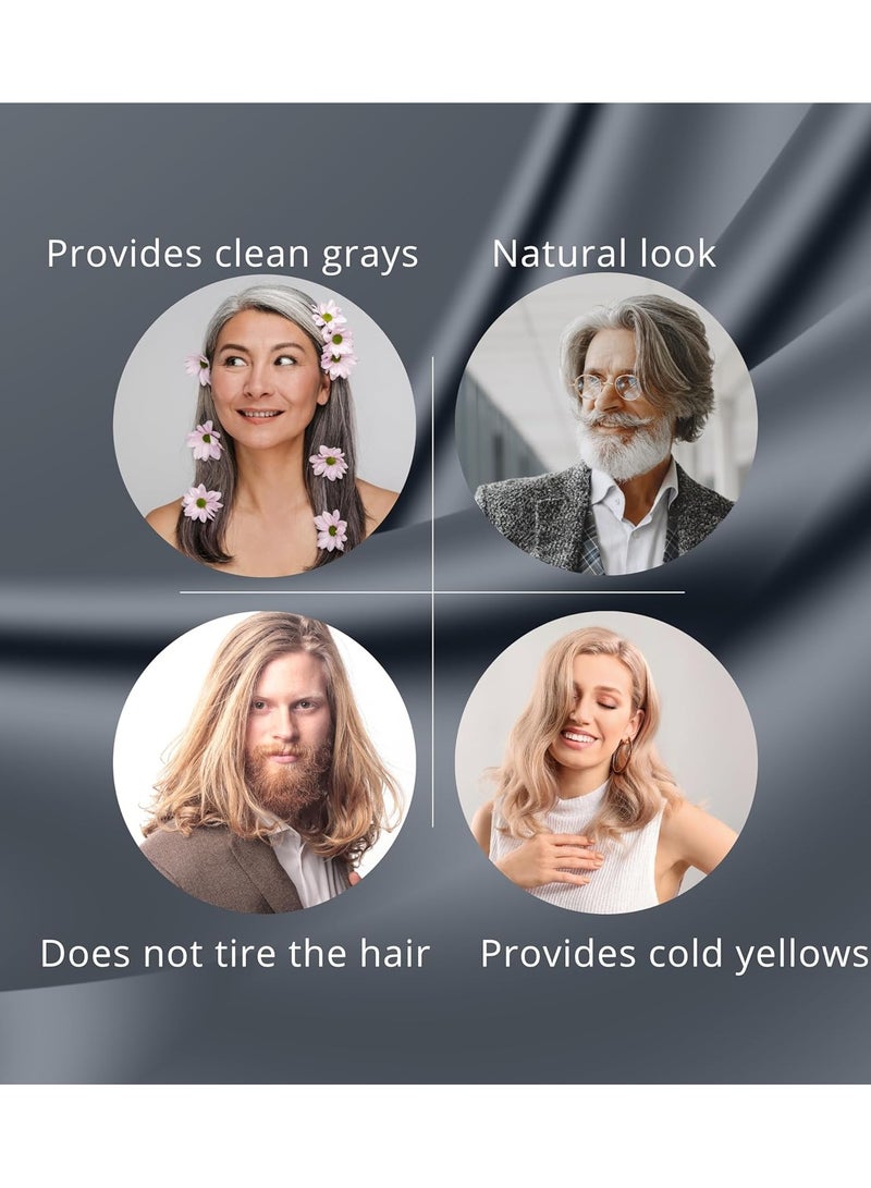 مورفوز شامبو مورفوس الفضي للشعر 1000 مل - تركيبة مضادة للدرجات الصفراء للشعر الأشقر والرمادي والأبيض - Image 5