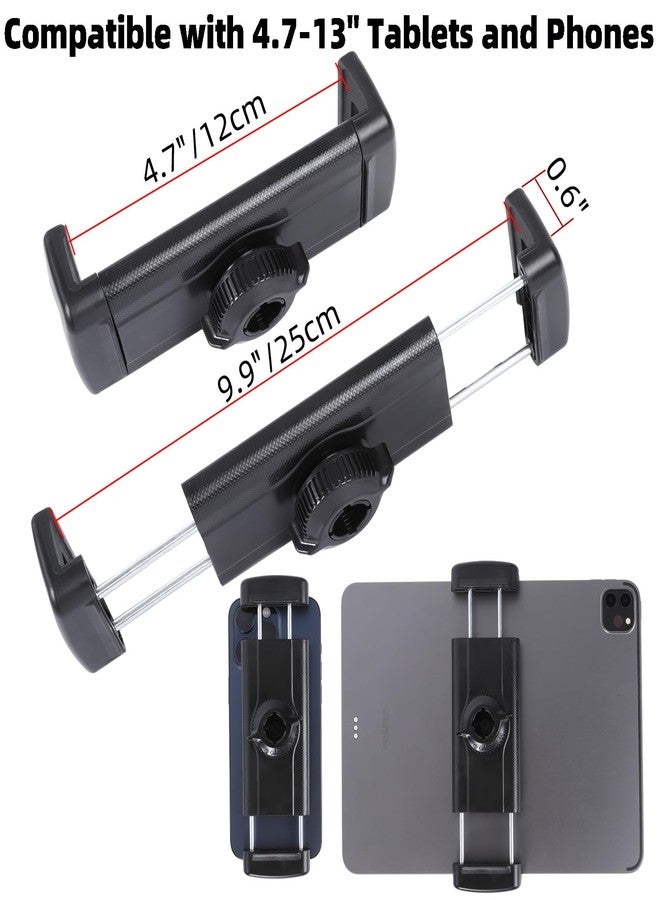 FPN Spin Bike Tablet Holder for iPad, Phone iPad Holder Stand Exercise Bike Handlebar Mount for Treadmill Stationary Bicycle Elliptical Spin Bike Stroller, Compatible with iPad Pro 12.9 Air, iPhone - Image 5