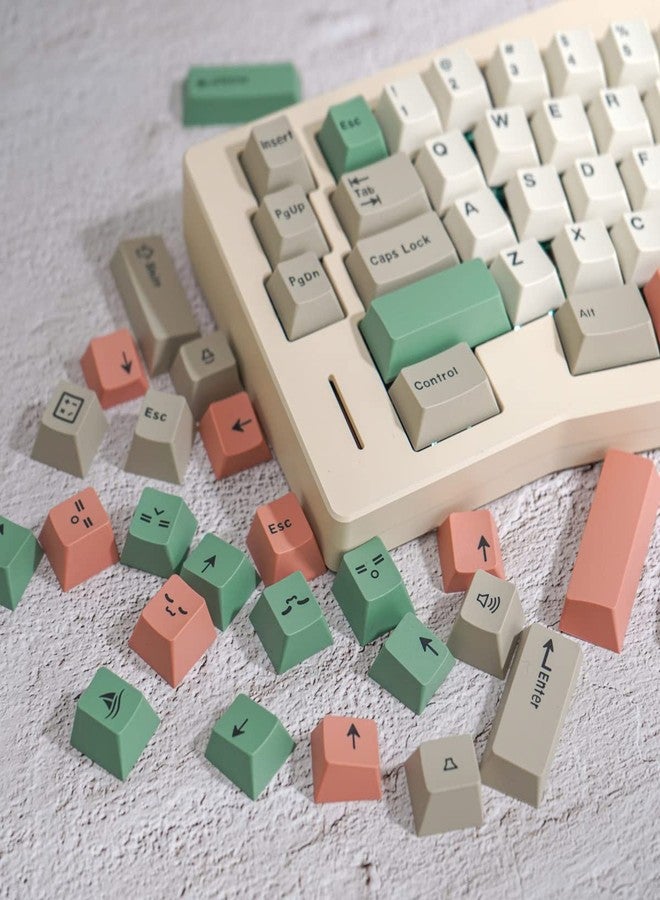 Sumgsn 192 Keys Double Shot 9009 Keycaps Cherry Profile with 7u Spacebar Fit for 61/64/87/104/108 Cherry Mx Switches ANSI ISO Mechanical Keyboard - Image 5