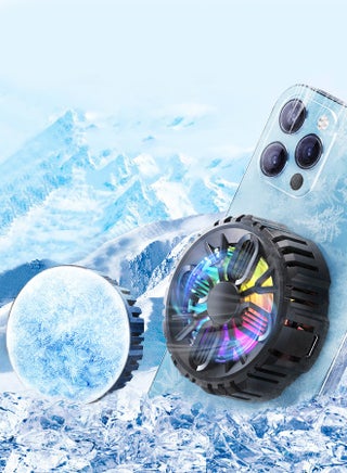Magnetic Semi-Conductor Cooling Chip Phone Cooling Fan with Magnetic Plates and RGB Lights, Fit All Types of iPhone Android Smartphones - pzsku/ZA505F9ECAE0AC96FC02EZ/45/1748510374/7040a0f7-a09f-4b26-9232-2951618615cd