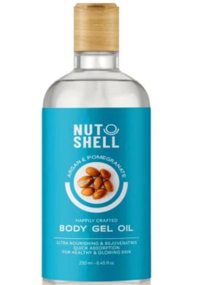 Nutshell Argan and Pomegranate Body Gel Oil -250 Ml