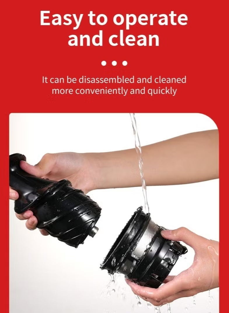 سوكاني عصارة بطيئة تعمل بالضغط البارد | عصارة فواكه وخضراوات عالية الإنتاجية | مستخلص عصير صحي للاستخدام المنزلي | أقصى إنتاجية للعصير - Image 4