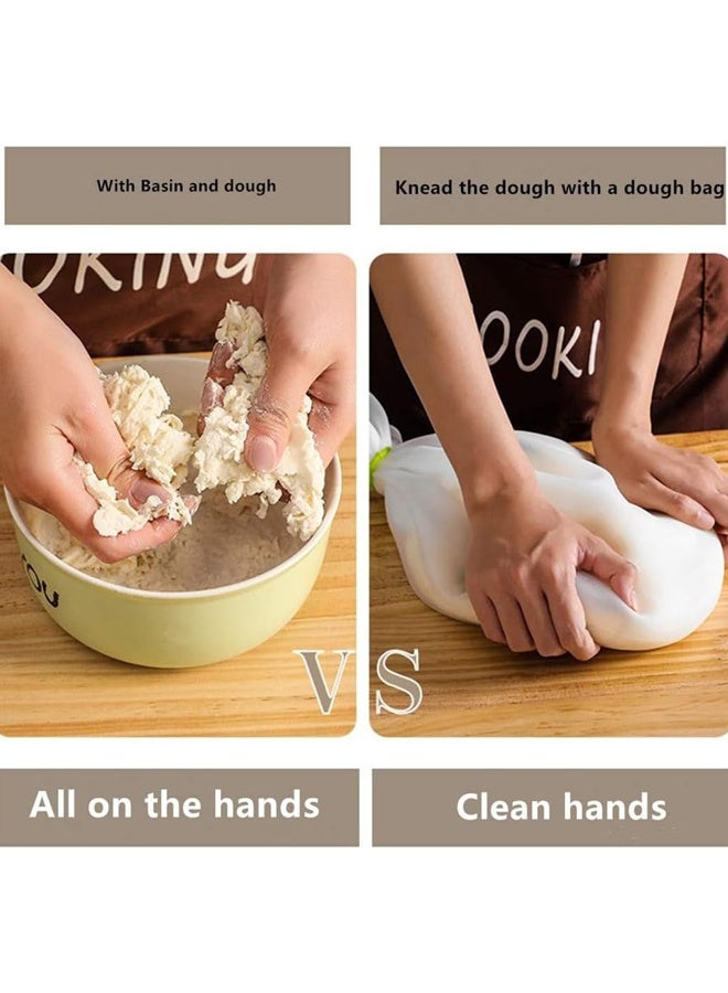 Versatile Silicone Dough Kneading Bag with Adjusting Rope Flour Mixer Bag for Easy Mixing of Bread Pastry  Pizza Dough,Effortless Baking Kitchen Tool Accessory,Home Baking,DIY Pastry Projects,Pizza Nights Professional Bakery Use - Image 3