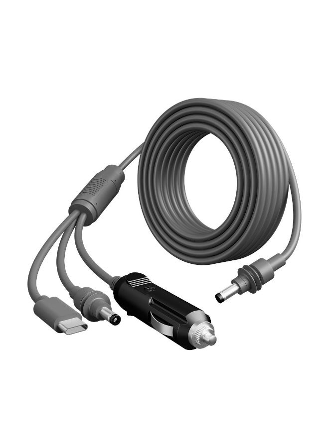 3-in-1 DC Power Cable for Starlink Mini [3m/5m Options] | 100W PD USB-C, 12V/24V Car Plug & DC Cord | IP68 Waterproof 18AWG Heavy Duty Charging Cable - Image 1