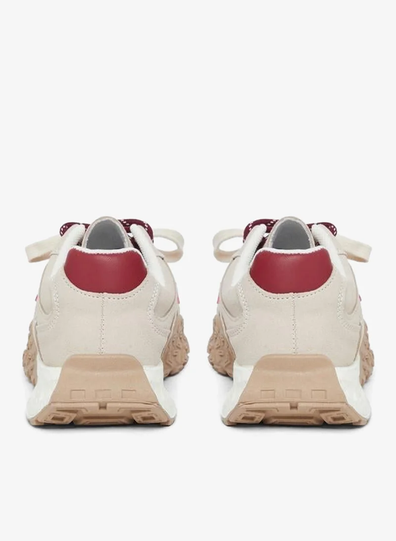 Styli Active Women Contrast Panel Lace Up Sneakers