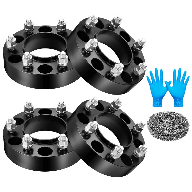 BDFHYK 6x1397mm Wheel Spacers 15 inch Hubcentric Wheel Spacer Compatible with Ranger BroncoForged 6 Lug Wheel Adapters M12X15 931 mm Hub Bore Set of 4