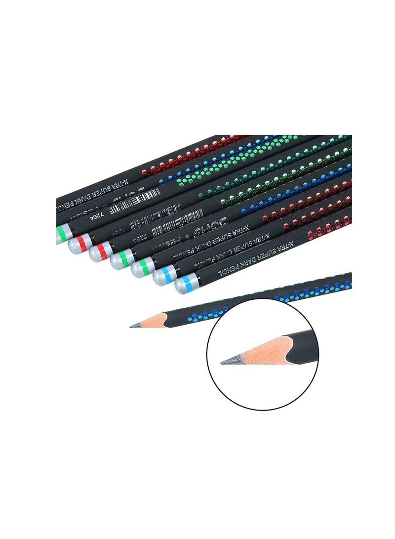 دومس مجموعة أقلام رصاص ويزدوم سوبر دارك مكونة من 12 قطعة - Image 2