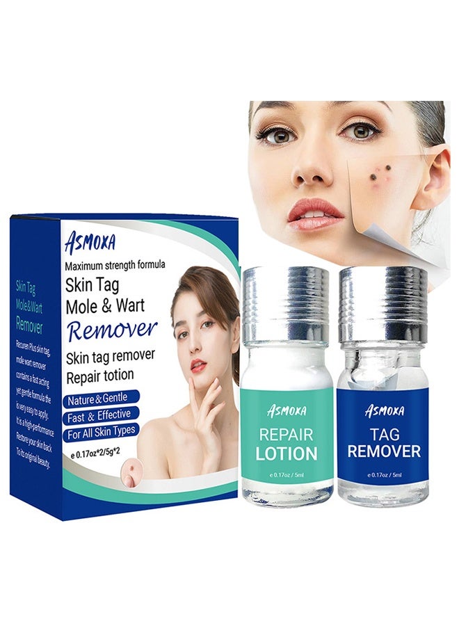 ASMOXA Skin tag remover Repair Lotion  Wart Removal Ointment, Gentle And Safe Portable Wart Removal Ointment With Natural Extracts, Natural Safe And Easy To Use  - Image 1