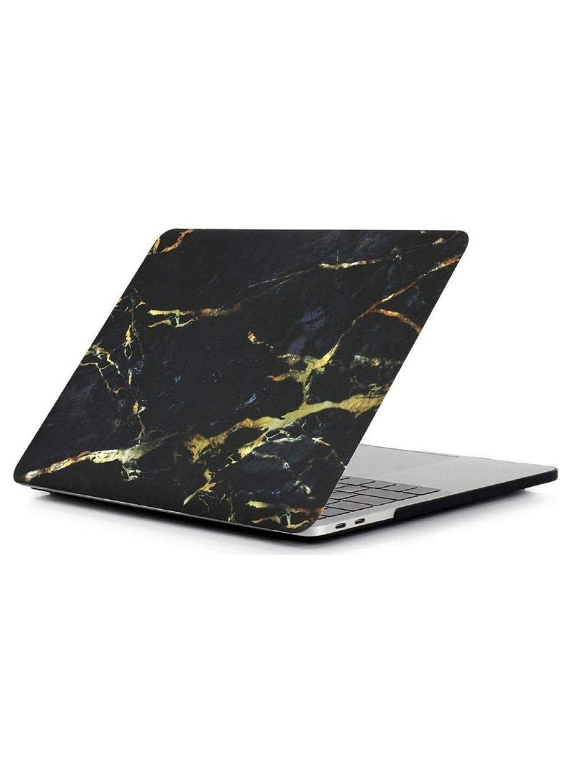 Hard Shell Case and Screen Protector Compatible with MacBook Pro 16-Inch Model: A2141 (MVVJ2xx/A, MVVK2xx/A, MVVL2xx/A, MVVM2xx/A) Retina Display with Touch Bar Touch ID, Black Gold Marble - Image 3