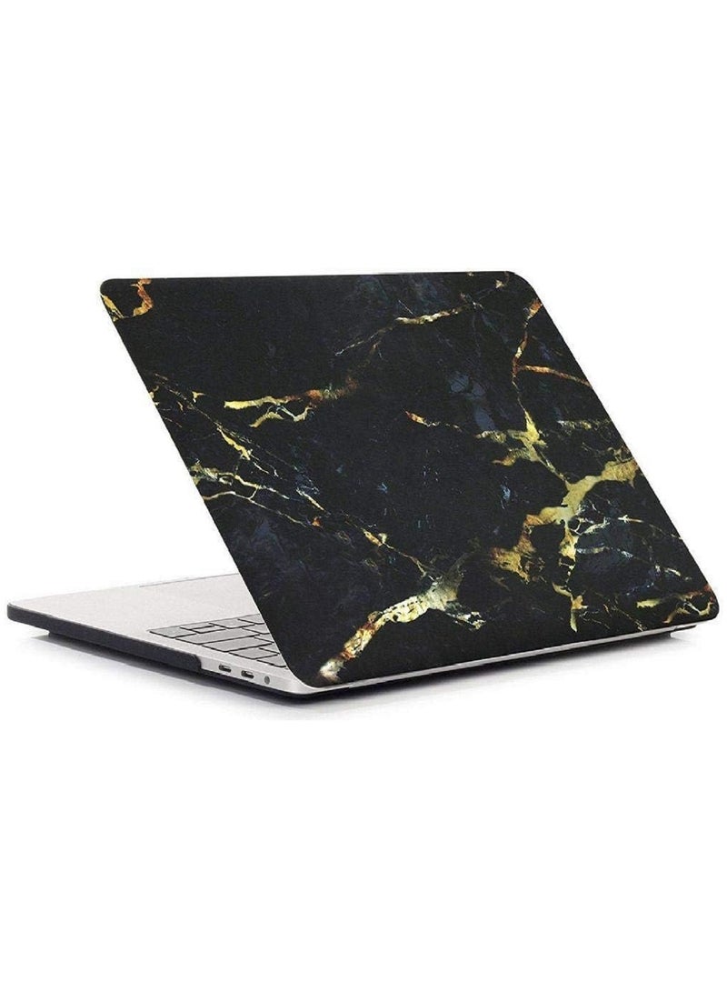 Hard Shell Case and Screen Protector Compatible with MacBook Pro 16-Inch Model: A2141 (MVVJ2xx/A, MVVK2xx/A, MVVL2xx/A, MVVM2xx/A) Retina Display with Touch Bar Touch ID, Black Gold Marble - Image 4