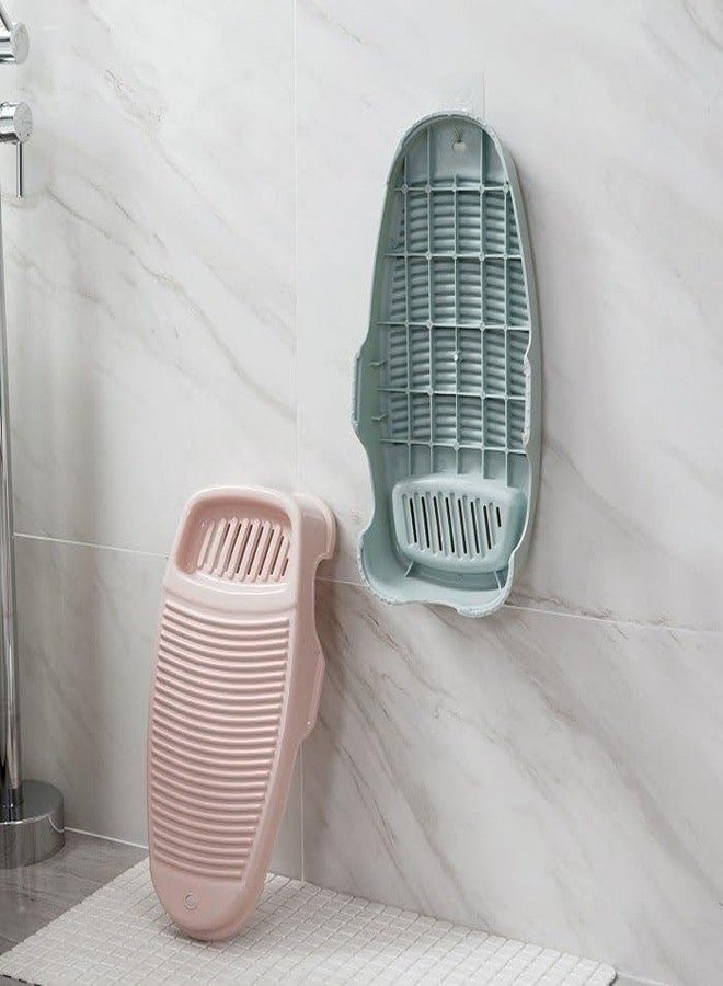 F4FIVE Washboard Scrubber with Soap Holder - 43x21 cm Grey | Hand Wash Board | Anti-Slip Polypropylene Laundry Pad - Image 4