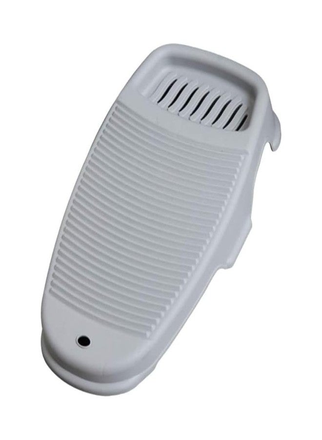F4FIVE Washboard Scrubber with Soap Holder - 43x21 cm Grey | Hand Wash Board | Anti-Slip Polypropylene Laundry Pad - Image 1