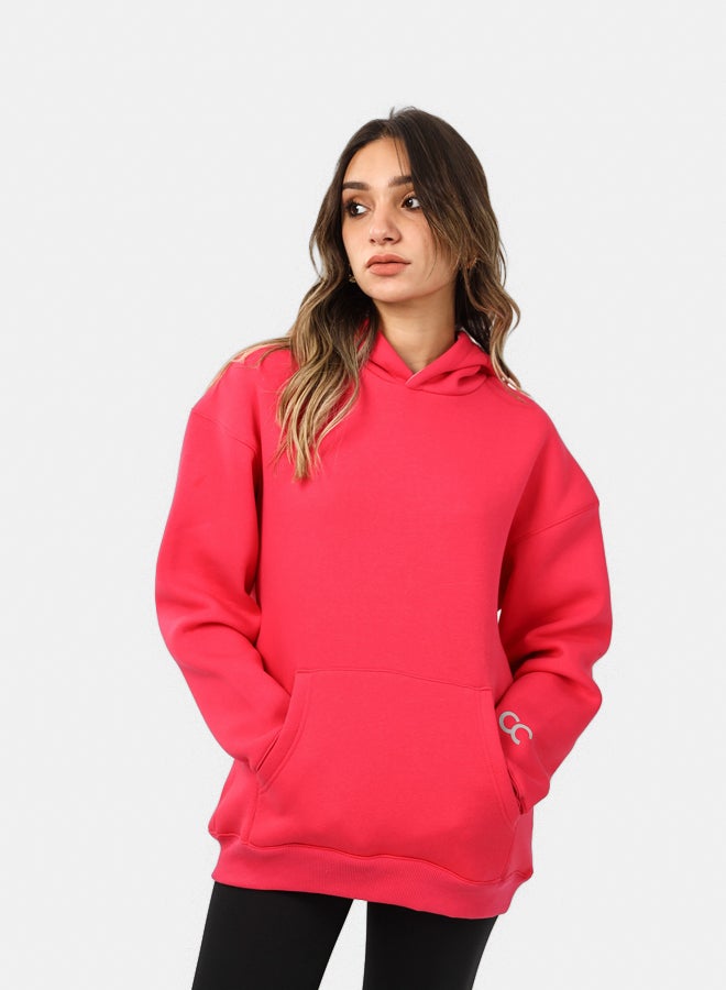 SHECHICK SheChick Iconic Hot Pink Over Sized Hoodie - Image 1