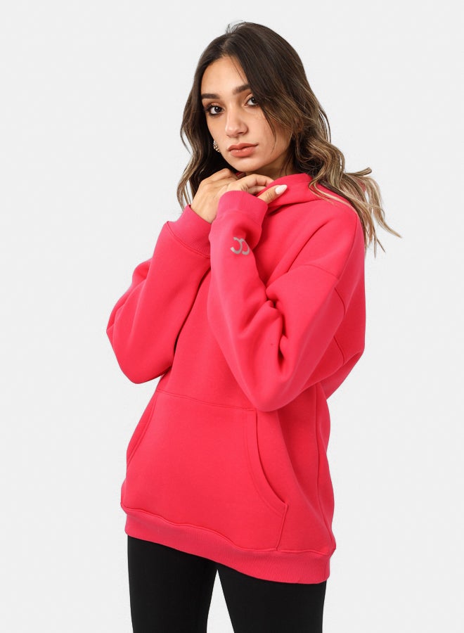 SHECHICK SheChick Iconic Hot Pink Over Sized Hoodie - Image 2