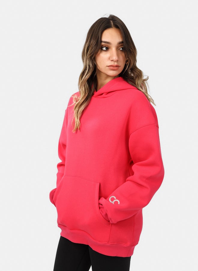 SHECHICK SheChick Iconic Hot Pink Over Sized Hoodie - Image 3