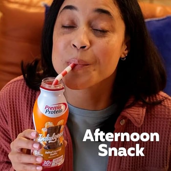 Premier Protein Shake INDULGENCE, Salted Caramel Truffle, 30g Protein, 170 Calories, 3g Sugar, 11.5 fl oz, 12 Pack (Packaging May Vary) - Image 4