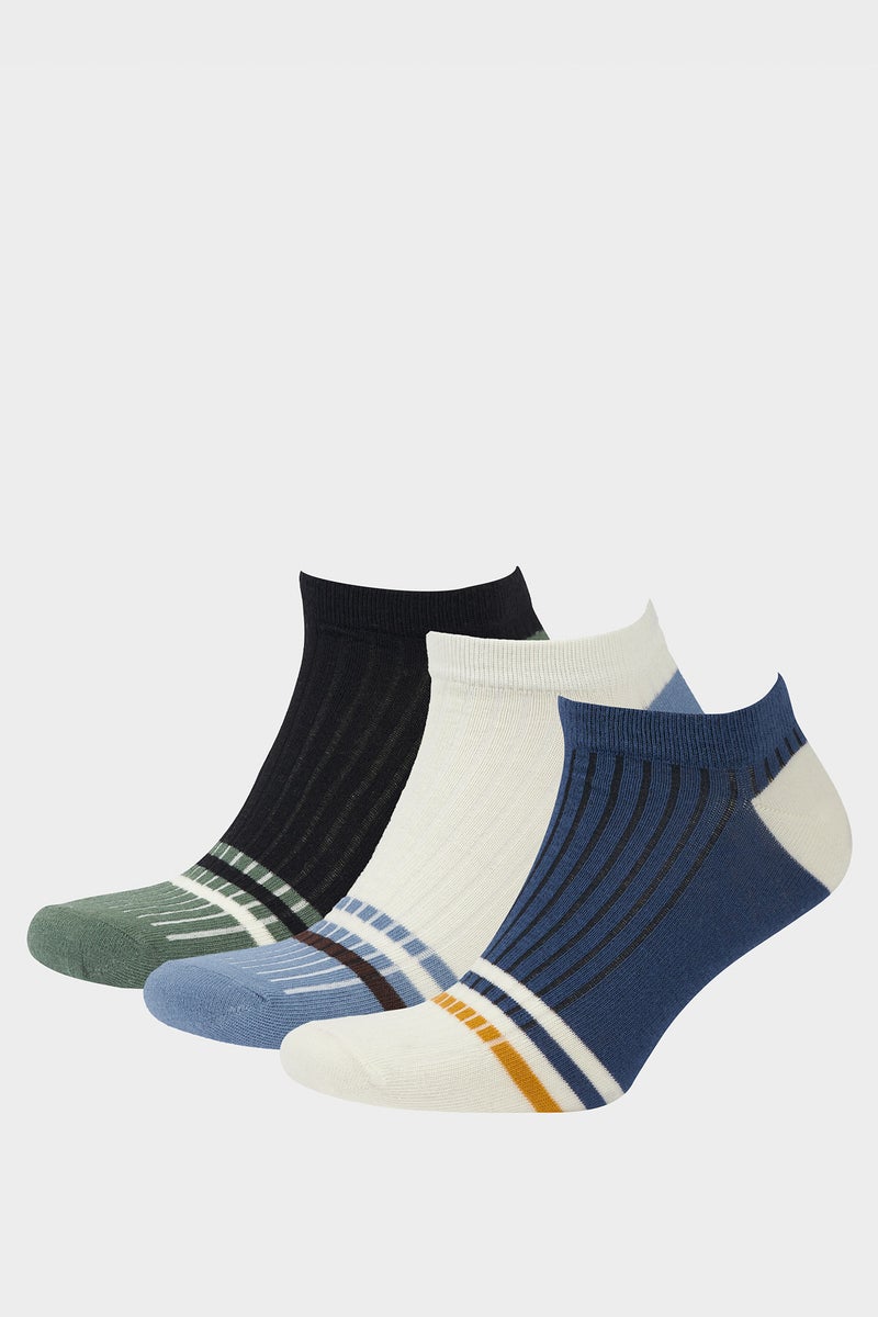 DeFacto Multicolour Man 3 piece Short Socks Casual - Image 1