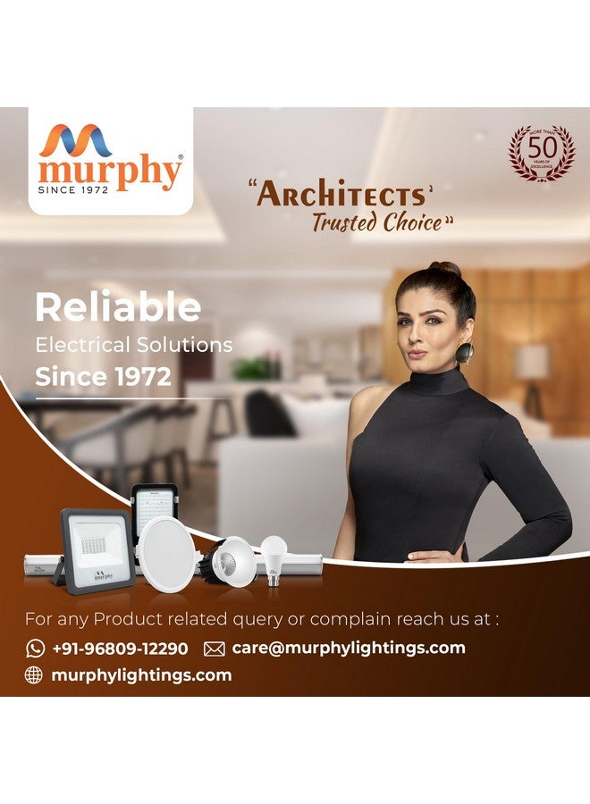 Murphy 10W Vega 3-in-1 Round LED Panel Color Changing Surface Light (Cool White/Warm White/Natural White, Pack of 8) - Image 5