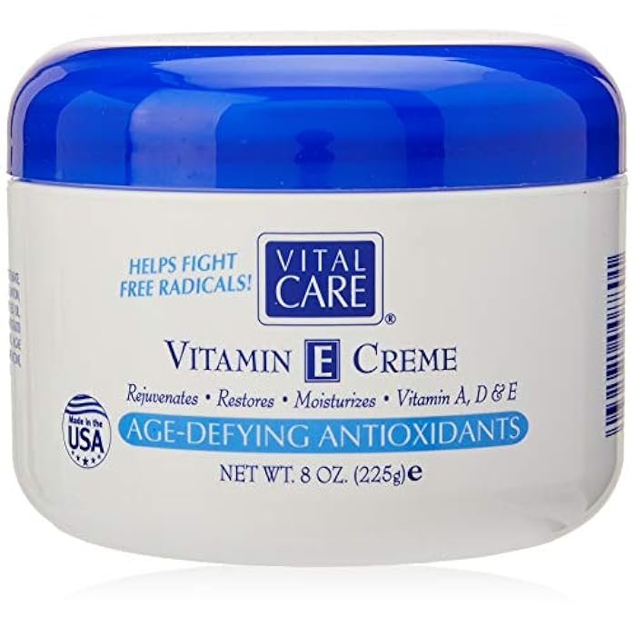 Vital Care Vitamin E Crème, (8 Fl. Oz), A Complete Skin Care with Age- Defying Antioxidants for Men and Women - Image 1