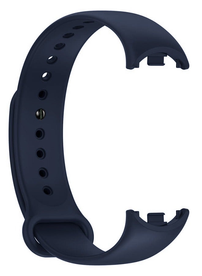 CATANES (for Mi Band 8and 9) Strap Soft Silicone Replacement Sport Wristband for Xiaomi Mi Band 8and 9 Watch Band Accessories for Women Men Dark Blue - Image 1