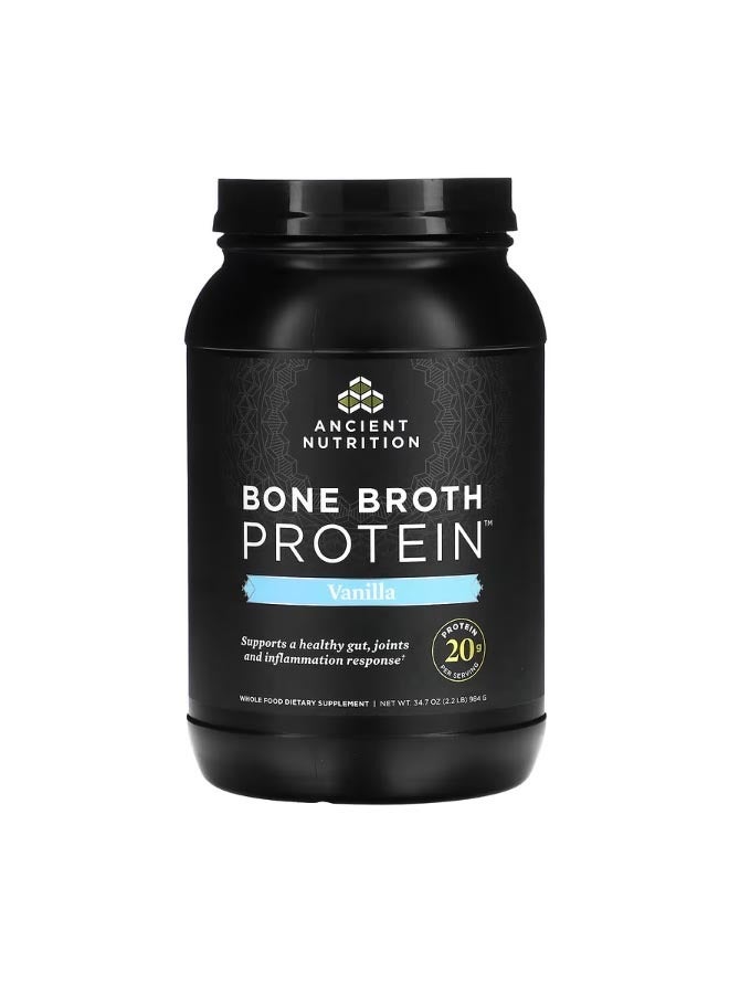 Ancient Nutrition Bone Broth Protein Vanilla 2.2 lbs 984 g - Image 1