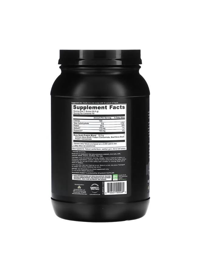 Ancient Nutrition Bone Broth Protein Vanilla 2.2 lbs 984 g - Image 2