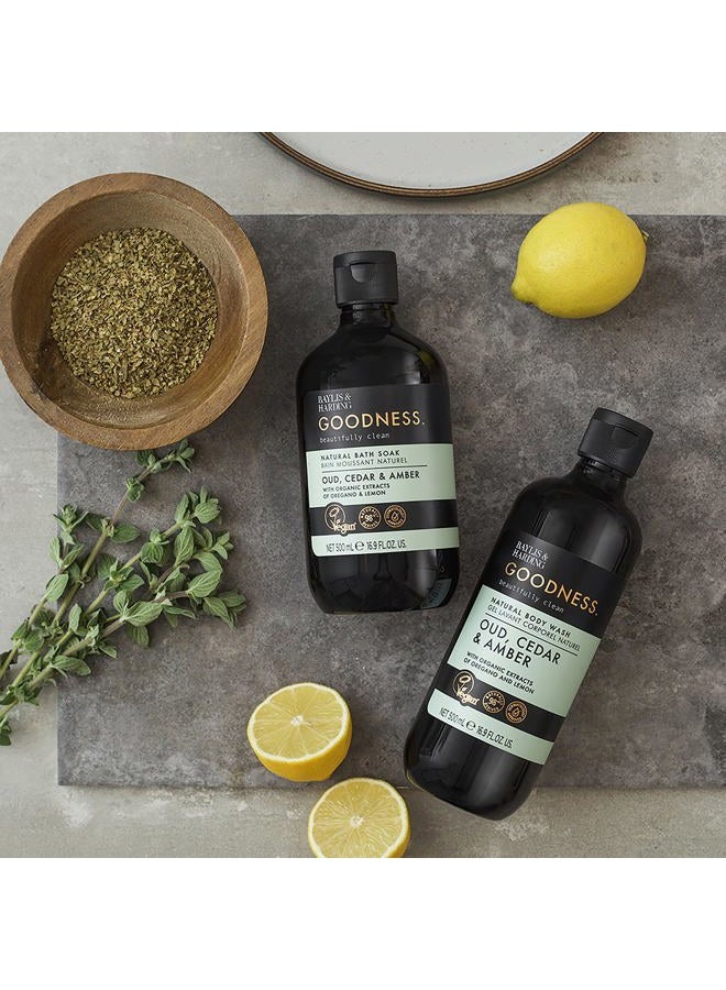 Baylis & Harding حمام فقاعات طبيعي من عود وخشب الأرز والعنبر 16.9 أونصة سائلة (عبوة من 3) - تركيبة قابلة للتحلل - صديقة للنباتيين - Image 4