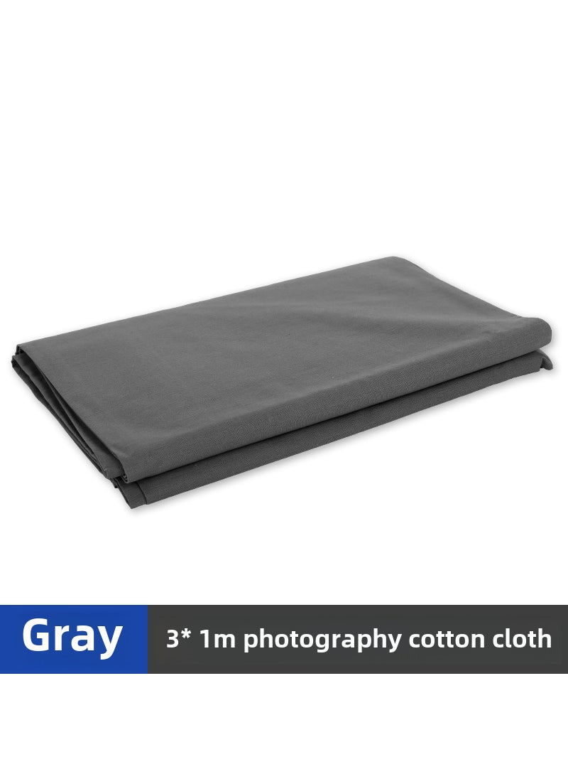 Generic Professional Chroma Key Green Screen 3x6 3*1 meter Gray (120g encryption thickening) 