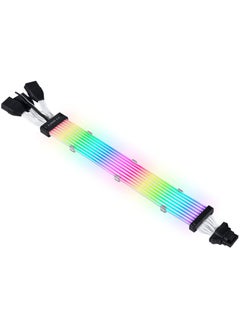 Strimer Plus V2 12VHPWR (12+4 To 3x8 Pin) 8 Light Guides ARGB Extension Cable