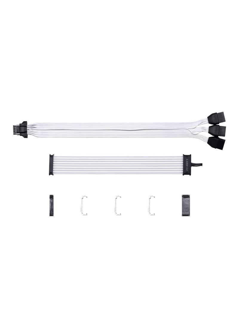 LIAN LI - Strimer Plus V2 12VHPWR (12+4 To 3x8 Pin) 8 Light Guides ARGB Extension Cable - Image 1