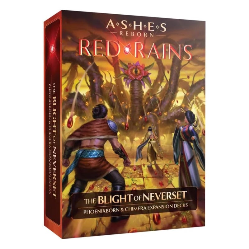 Plaid Hat Games Ashes Reborn Red Rains The Blight of Neverset Expansion Decks Phoenixborn Chimera Set for 12 Players Ages 14 Requires Corpse of Viros Master Set - Image 3