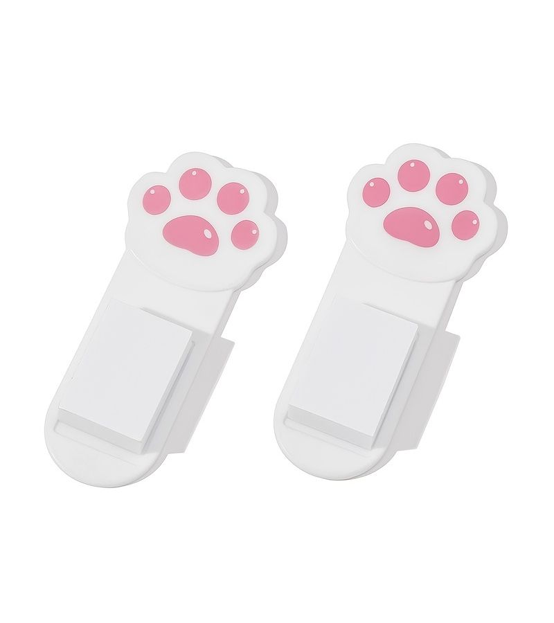 Pink 5pcs Kawaii Cat Paw Self Adhesive Toilet Lid Lifter For Bathroom Hygiene Handle Easy Installation - Image 1