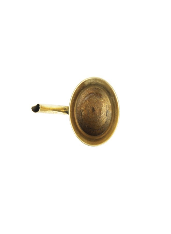 Aditri Creation Brass Kalash Lota Pot Utensil Drinkware for Pooja Puja Kit Indian Traditional Festival Pooja Purpose for Temple Home Office Pure Brass Vessel Lota Gift Pooja Item(Size:-3"X2")(Golden) - Image 3