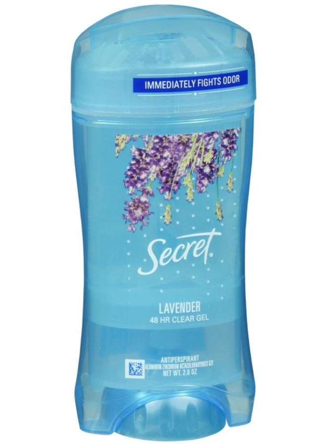 Secret Fresh Gel Antiperspirant Deodorant 48 HR Clear With Lavender 2.6 OZ