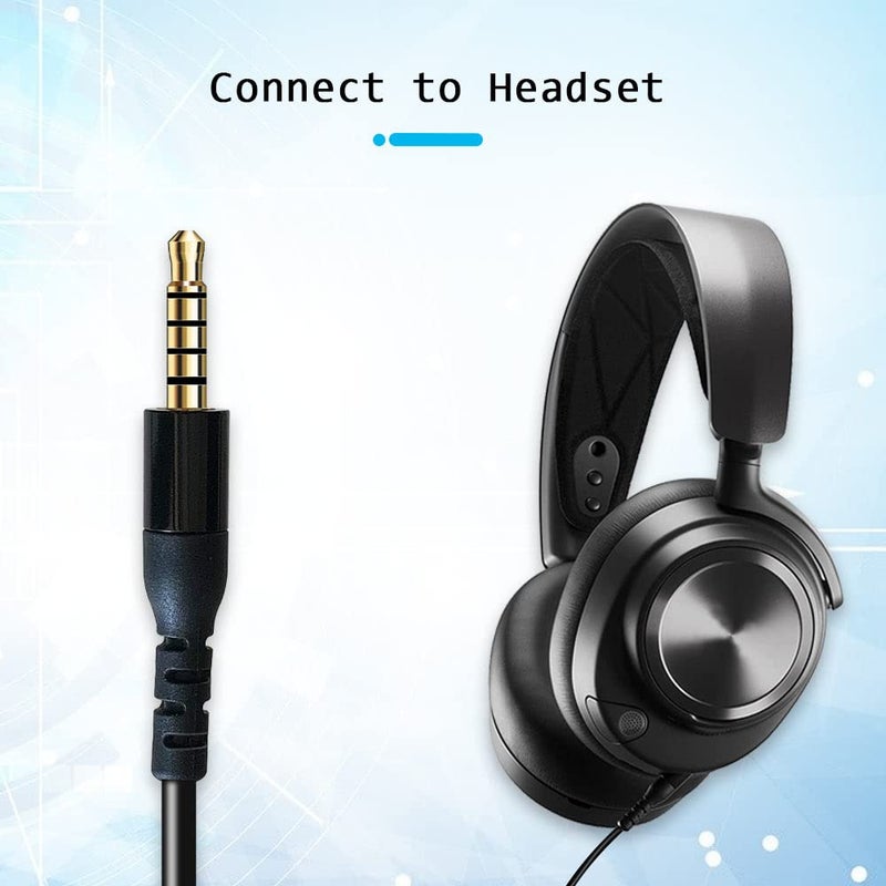 QJYTH Replacement Cable Cord Compatible with SteelSeries Arctis Nova Pro Wired Headset - Image 3
